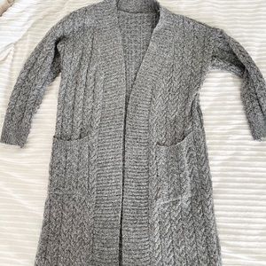 Long Chunky Knit Cardigan
